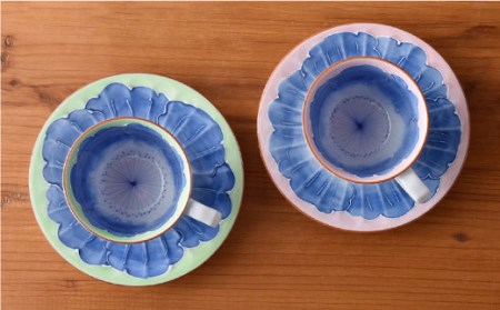 【陶器市特集】【波佐見焼】一珍芙蓉 コーヒー碗皿 カップ・ソーサー ペア 食器 皿 【洸琳窯】 [GE13]  父の日 波佐見焼