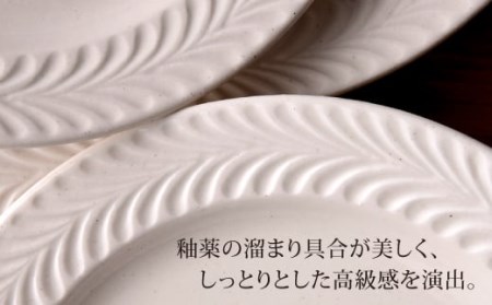【波佐見焼】ローズマリー (アイボリー)5.5寸 プレート 5枚セット 食器 皿 【福田陶器店】 [PA185]  シンプル ホワイト 白