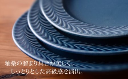 【波佐見焼】ローズマリー (デニム)5.5寸 プレート 5枚セット 食器 皿 【福田陶器店】 [PA186]  波佐見焼