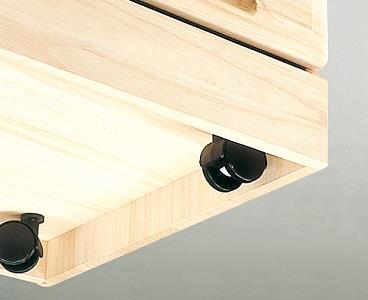 桐たんす 総桐クローゼット収納100幅3段  KC-100：C145-004