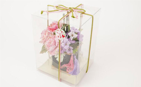 和装のカーネーション花飾りセット（ピンク）　母の日 らんまん 花 雑貨 造花 インテリア お祝い ギフト 贈答 人気 送料無料 高知市 【花工房美呂】 [ATCO019]