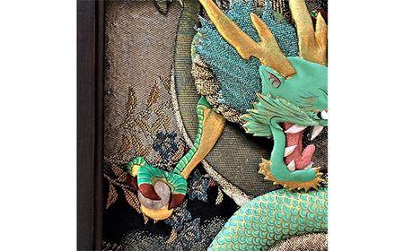 【雲龍風虎堂】押絵『青龍』（大） No.130