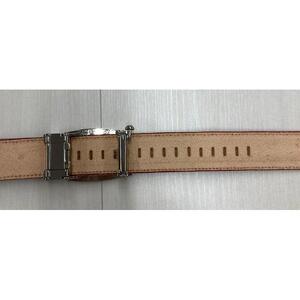革工房いんのしまスマートロック式牛革 ベルト(色:ワイン)