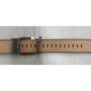 革工房いんのしまスマートロック式牛革 ベルト(色:茶)