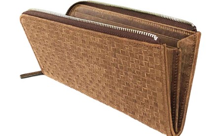 LUEGO Chicago シカゴ ジップロングウォレット （チョコ） F2Y-3280