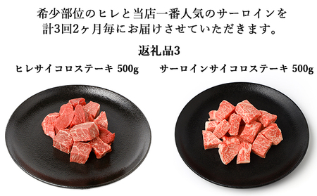 【年3回】伊賀牛 A5ヒレ・サーロイン 定期便A 総合計約2.9kg【dido-tkb0012】