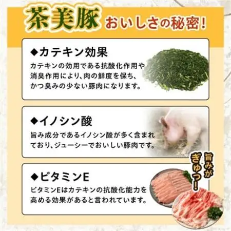 かごしま茶美豚しゃぶしゃぶ食べ比べセット【配送不可地域：離島】【1186069】