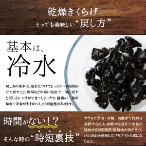 地の利を生かした 沖永良部産 恵の きくらげ Bセット W012-003u 惣菜 冷凍 キノコ