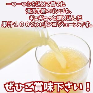 滝沢りんごジュース 720ml 3本 化粧箱入り 【さかえ農園】／ りんご リンゴ 林檎 アップル ジュース リンゴジュース りんごジュース 林檎ジュース アップルジュース 果汁100％ 100％ ストレートジュース 荒絞り あらしぼり ジュース ドリンク ソフトドリンク 瓶 おすすめ  国産 岩手県産