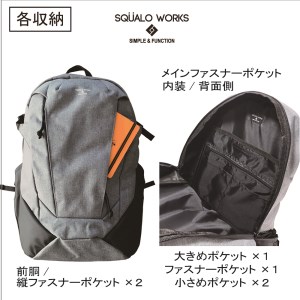 リュックサック グレー 32L MD013GR リュック バックパック メンズ 灰色 灰