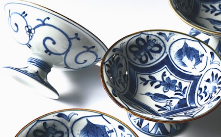 有田焼 染付の手造風高台鉢【ARITAYAKI-STORE】 30000円 3万円 A30-772