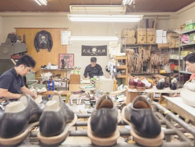 レザー雪駄 (革底) 【浅草の靴職人橋本公宏氏がハンドメイドでお作りする「上質な雪駄」】(サイズ：M(24.5～26.0cm))_0153-005-T04-2