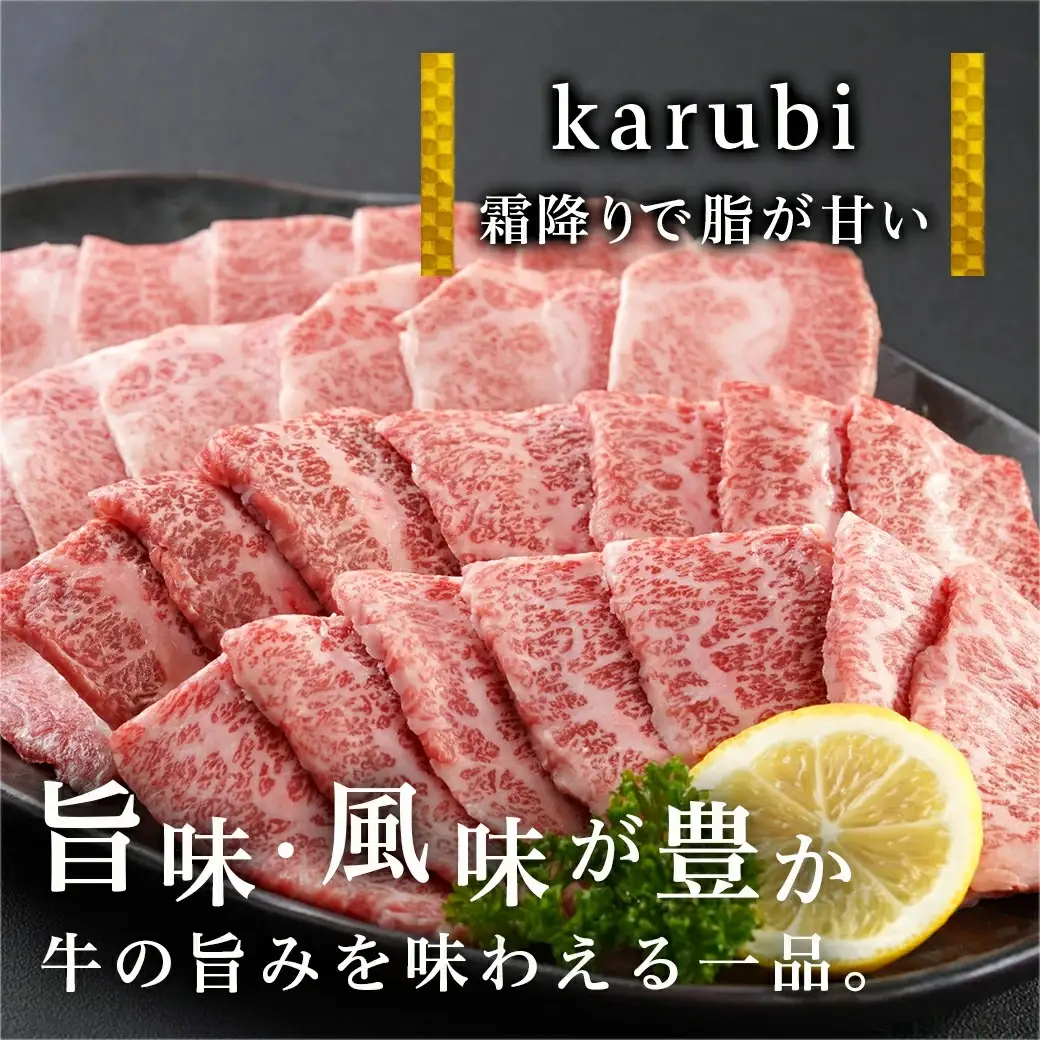 宮崎牛カルビ焼肉400g〔MJ-I901〕_(都城市) 宮崎県産宮崎牛 カルビ焼肉用 焼肉 バラ肉 カルビ 真空 真空スキンパック 急速冷凍 贈答用