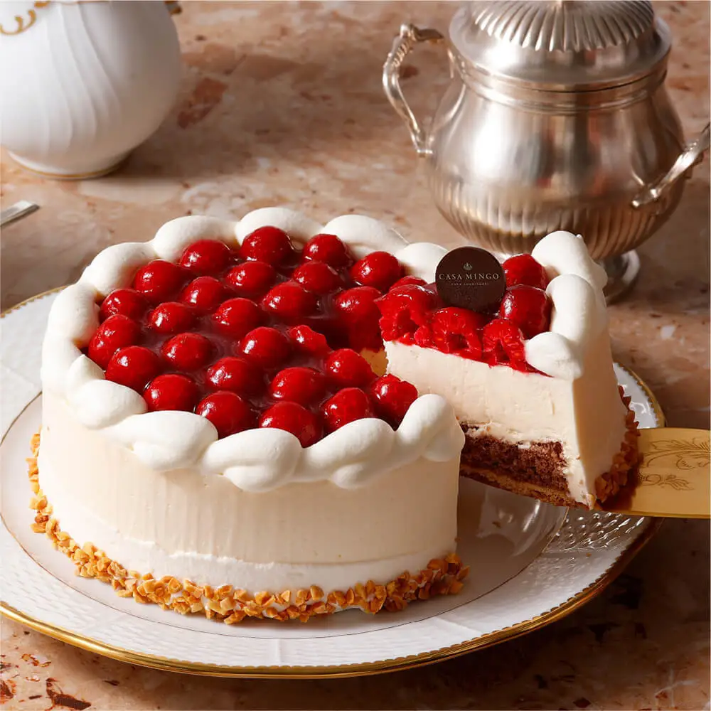 高級洋菓子 シュス木苺レアチーズケーキ12cm シュス レアチーズ ケーキ ホール 木苺 ギフト 誕生日 バースデー 12cm 4号 