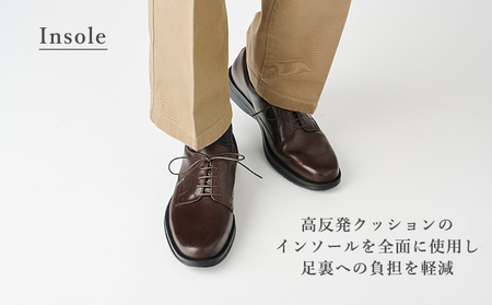 ORIGIO オリジオ 牛革ビジネスシューズ 紳士靴 ORG1001（ダークブラウン）【ファッション・靴・シューズ・革製品・革靴】 メンズ 男性 履き心地 日本製 国産別注レザー 柔らか EVA素材 アウトソール 3E  BN002 25.5cm