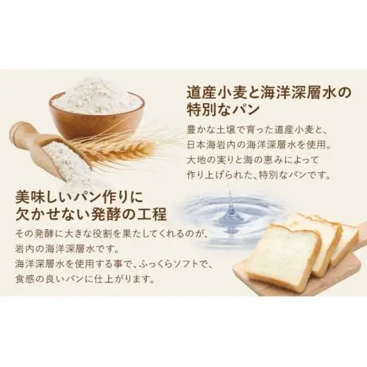 道産小麦100%パン3種類詰合せ F21H-441