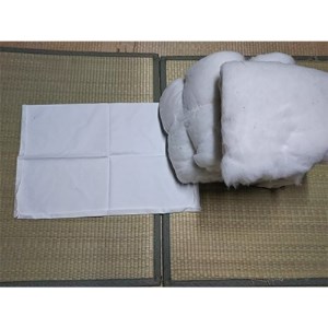 綿入れ枕(オーガニック枕カバー付き)1個※離島への配送不可