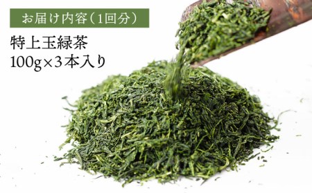 【全6回定期便】特上 玉緑茶 詰め合わせ セット【マックリカフェ】[LC24] 