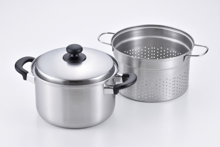 EM-022 燕三 IH片手鍋18cm & 両手鍋20cm & パスタポット22cm