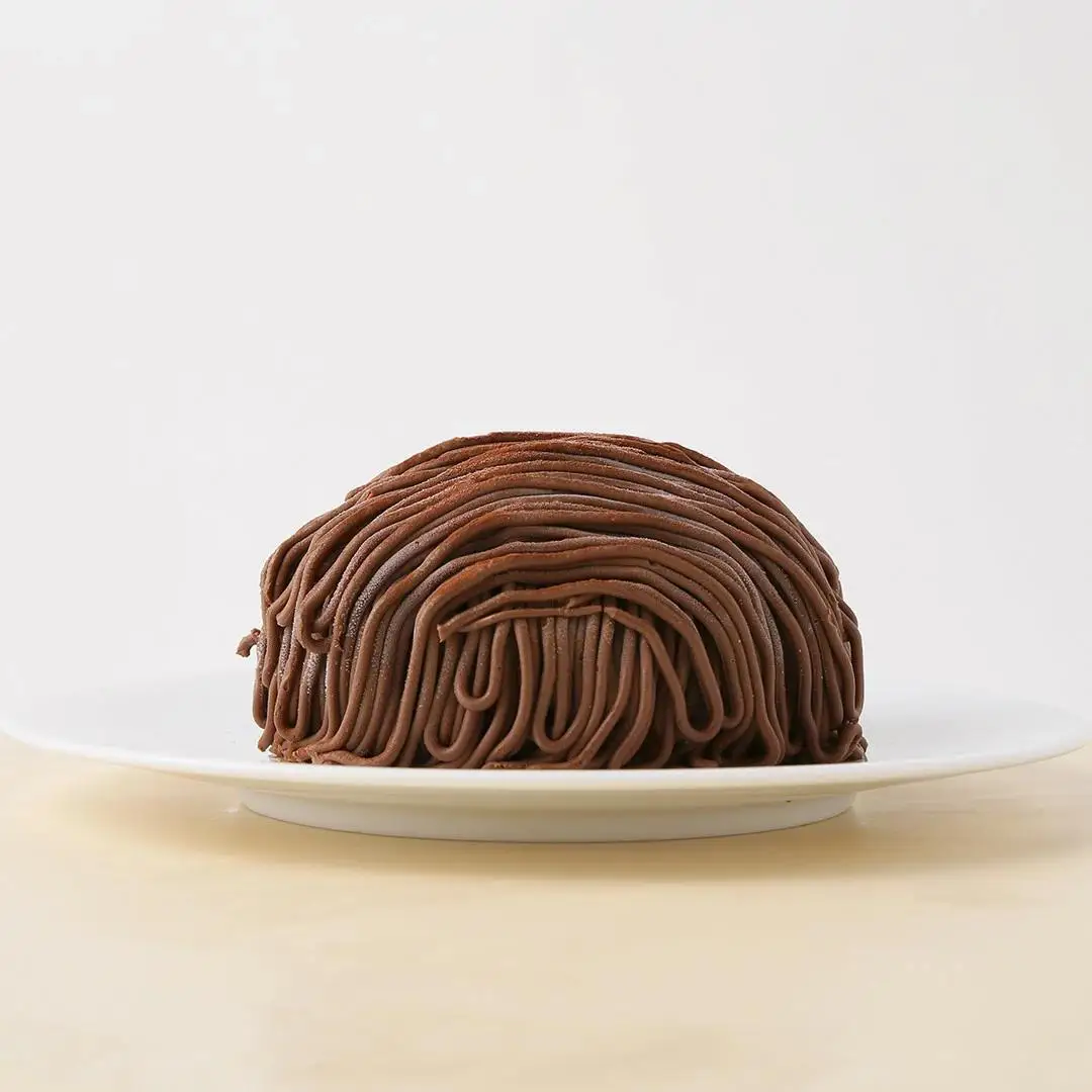 【ショコラティエ・ろまん亭】チョコモンブラン 4号 (12cm)