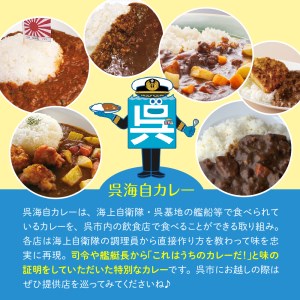 呉海自カレー レトルトカレー 4種詰合せ（B） 海軍カレー ビーフカレー レトルトパウチ 常温保存 非常食 ご当地カレー 広島県 呉市 送料無料 ku051-002-r