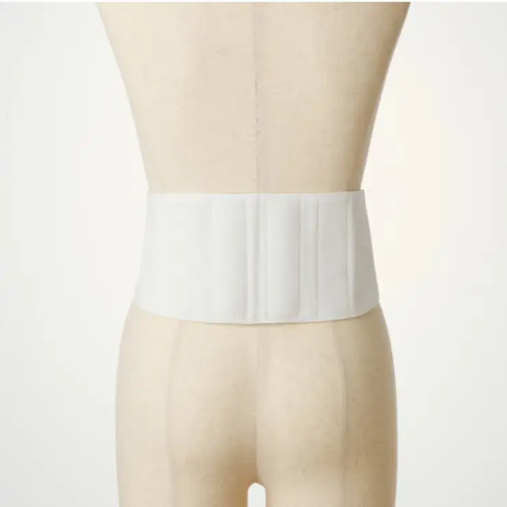 腰貴妃ベルト（女性用） ホワイト／Mサイズ（70～75cm）職人の手作り レディース 簡単 装着 ウエストサポーターサポート 美しい姿勢 マジックテープ立ち仕事 日本製 国産 お取り寄せ 送料無料 広島県 呉市 ku062-005-wm-r