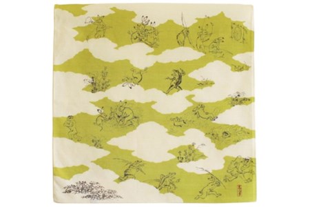 ウオーク社 お包みtomekoセットＤ（もみじ、しゃもじ）鳥獣人物戯画 鳥獣戯画 風呂敷 ふろしき 留め具 弁当入れ 弁当包み おしゃれ 可愛い かわいい お土産 贈り物 ギフト プレゼント 送料無料 広島県 呉市 ku079-025-r