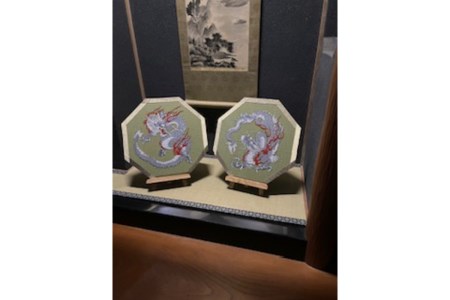 風水畳細工龍の置物 八角形 A インテリア 畳 送料無料 広島県 呉市 ku119-001-r
