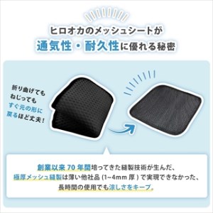 メッシュ座布団 黒 2枚 〈丹波市〉 クッション 蒸れ防止 座布団