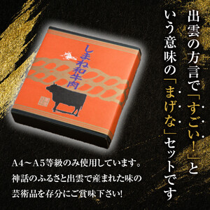 藤増 しまね和牛まげなセット【冷凍】