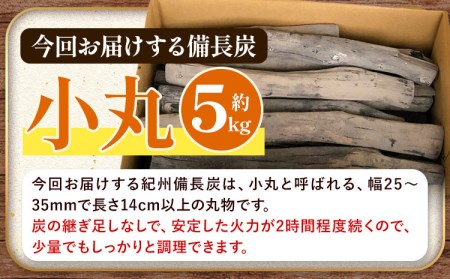 紀州備長炭 小丸 約5kg 望商店 炭