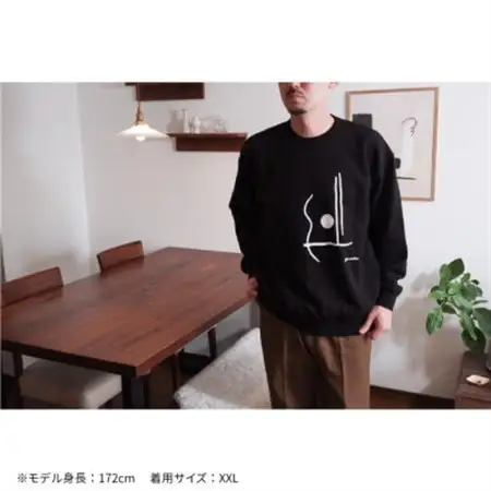 ギターストラップ専門店708worksのオリジナルスウェット【ブラック:XXLサイズ】【1395216】