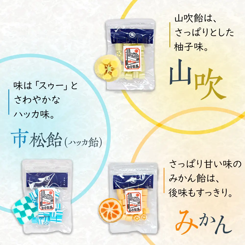 手造り飴詰め合わせ　110g×1、80g×4 ／ お菓子 あめ 埼玉県