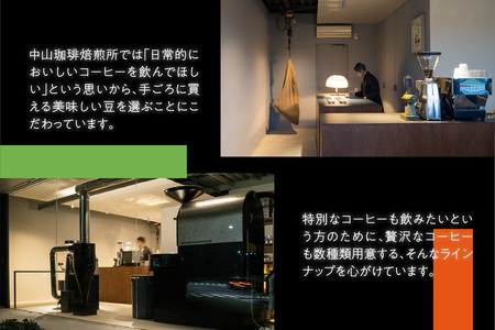 【京都府木津川市 コーヒー豆 定期便 3回】 中山珈琲焙煎所 スペシャルティコーヒー 4種セット各100g 056-09