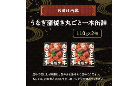 うなぎ蒲焼き丸ごと一本缶詰（蒲焼缶詰 x 2本） 国産 うなぎ 蒲焼 鰻 塩鰻 ウナギ 海産物 ギフト 贈答 贈り物 おつまみ 備蓄 防災 食料 長期保存 非常食 食品 ／Esu-123