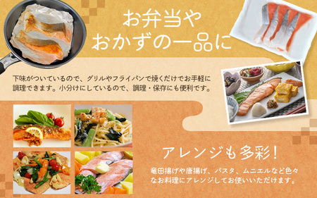 シャケ 骨無し 鮭 無添加 銀シャケ 切身 約800g（200g×4パック 16枚）【nss502C】