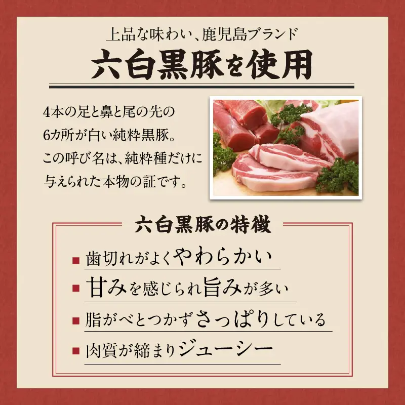 【 かごしま黒豚 六白亭 】 黒豚めし 詰合せ 6個 K163-004 肉 豚肉 惣菜 総菜 冷凍