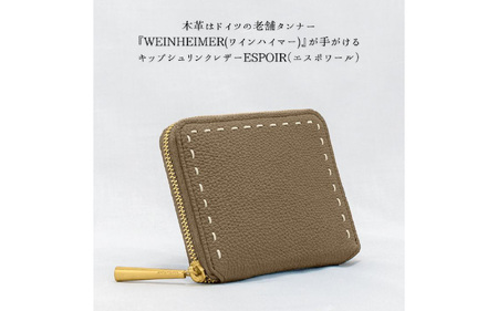 OAK(オーク) スマート＆収納力を両立!エレガントな本革財布 / 本革ラウンドファスナー二つ折り財布 BONNY(ボニー)