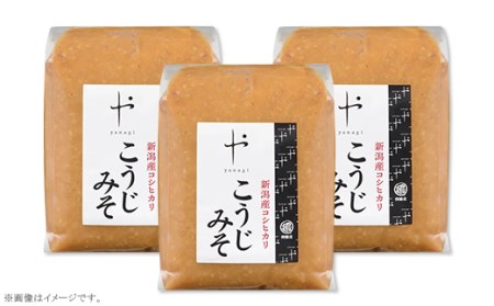 81-12コシヒカリ使用こうじみそ　1kg×3個
