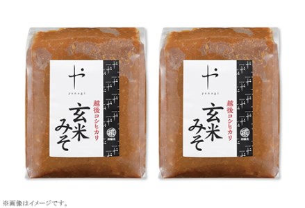 81-11A【隔月6回お届け】コシヒカリ玄米みそ　1kg×2個