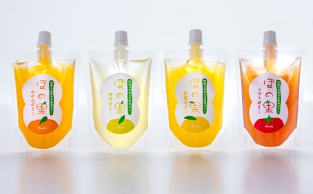 くまもとのほの果ゼリーセット 4種 各135ml×12個（トマト 柚子 甘夏 温州みかん） 洋菓子 お菓子 おやつ スイーツ ゼリー 保存料 着色料 香料 不使用