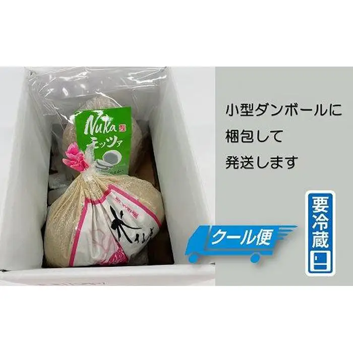  水なす工房『やくし』水なすぬか漬＆Nukaモッツァ各1個セット