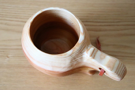 木頭杉のカップ -KUKU CUP- NW-7│杉 木頭杉 カップ ティーカップ 湯呑み フリーカップ コップ 食器 贈答 ギフト プレゼント 徳島県 那賀町 那賀ウッド