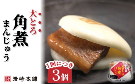 【3回定期便】角煮まんじゅう 2種＆角煮まぶし 計27個[OCT006]長崎角煮まん 