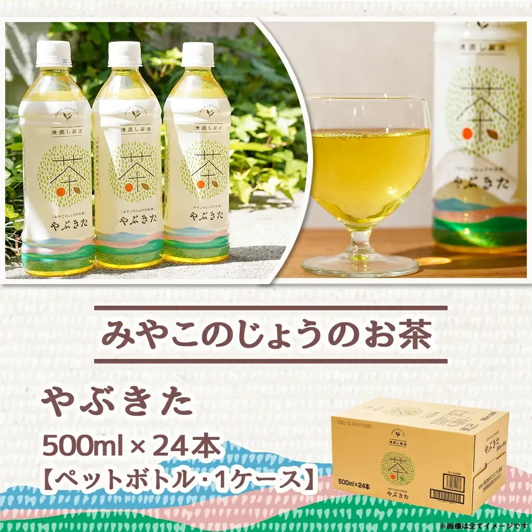 【みやこのじょうのお茶】やぶきた500ml×24本(1ケース)〔AO-I501〕_(都城市) お茶 ペットボトル 500ml 24本 1ケース