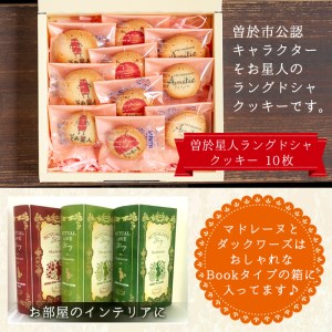 曽於 みやげ セット（マドレーヌ 2種・ ダックワーズ ・ ラングドシャ クッキー ）国産 お菓子 詰め合わせ【津曲食品】A159-v01