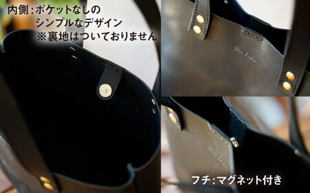 本革 ミニトート （ ブラック / キャメル ） 糸島市 / BLESS [AAA023] 鞄 レザー