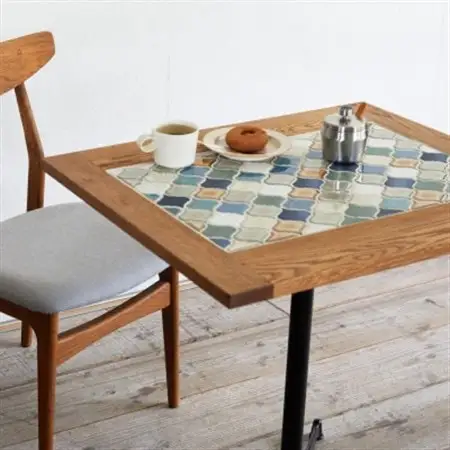 Tile Cafe Table (タイルカフェテーブル) ミックスタイル【SWOF】_雑貨・日用品 机・テーブル 家具・インテリア _【1392614】