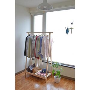 旭川家具　コサイン　ドレスラック（ワイド）とトレーとフックのセット　メープル ｜ 家具 _00343