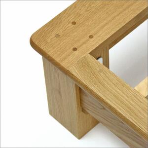 旭川家具 山室家具製作所 LINEA(リネア) No.108 ダブルベッド ナラ 【 国産 無垢 インテリア 木製 ナチュラル すのこ ダブル ベッドフレーム 寝室 北海道 】 _00934